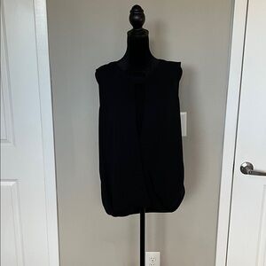 41 HAWTHORN - Sleeveless Blouse with Ribbon - Black